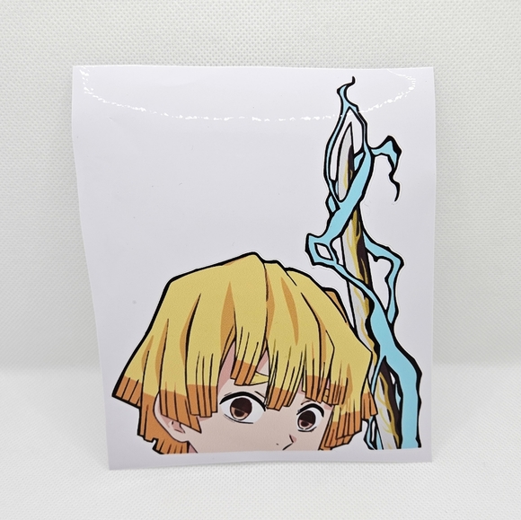 Demon Slayer Decals All 5 Zenitsu Nezuko Tanjiro Shinobu Rengoku - Picture 2 of 8